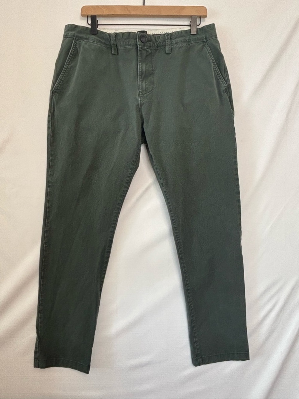 C&A Flex On-The-Go Green Slim Chino Pants Size 36” x 28”
